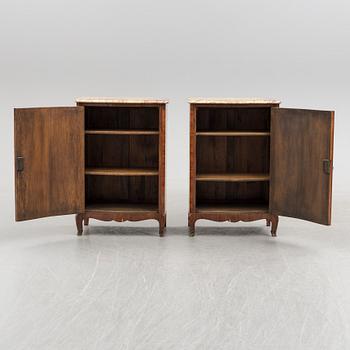 CUPBOARDS, a pair, Louis XV-style, France, 20th century.