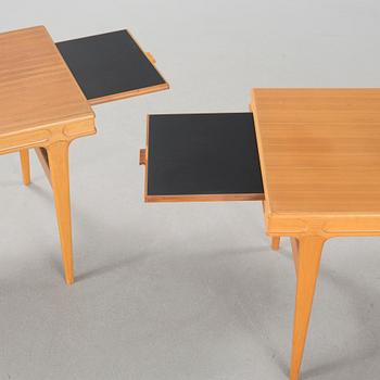 JOHANNES ANDERSEN, a pair of sidetables, Nya Möbelfabriken, Sävsjö, 1960s.