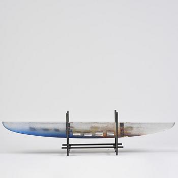 Bertil Vallien, "Sleeping Princess un-20", a unique sand cast glass sculpture, Kosta Boda, Sweden.