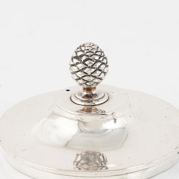 An Austrian Silver Teapot, Vienna, first half/mid-19th Century.