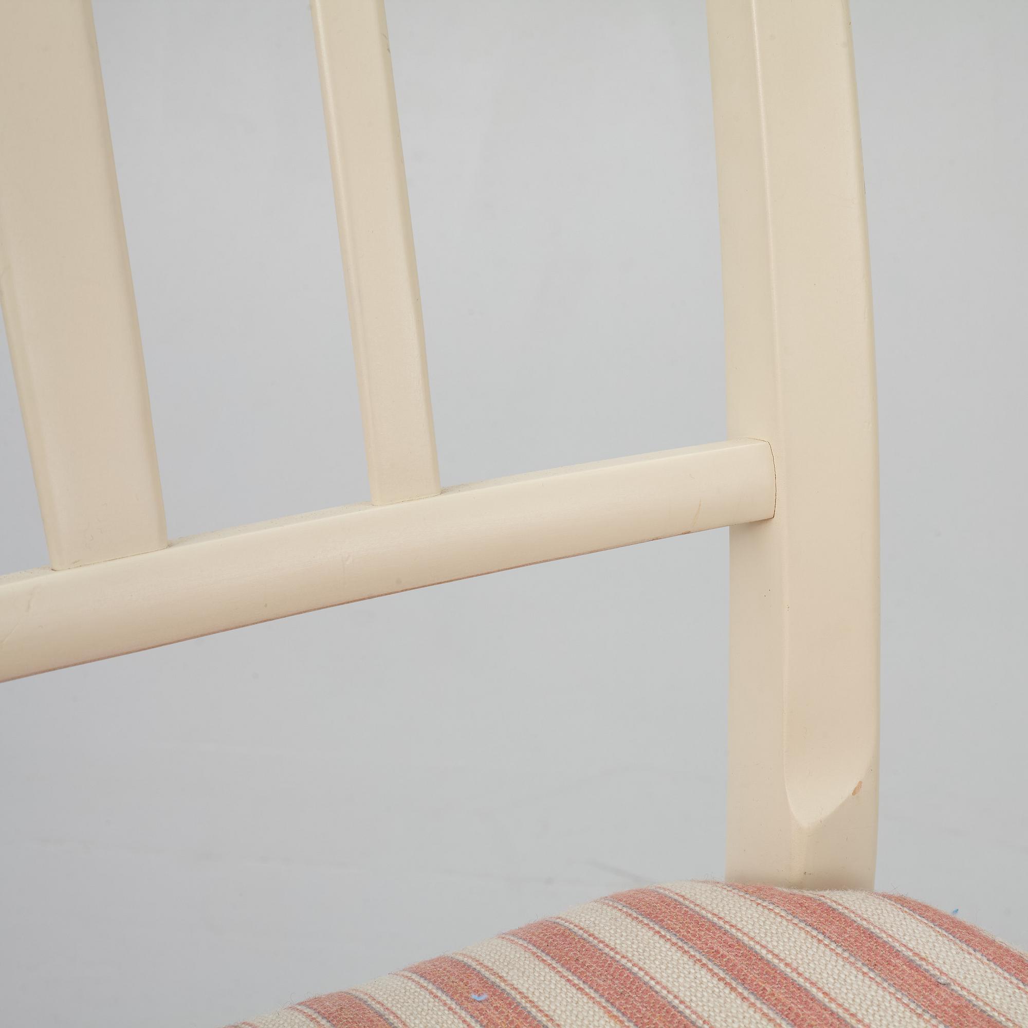 Carl Malmsten, dining table, 2 armchairs, 4 chairs, "Talavid", Waggeryd's Furniture Factory, second half of the 20th century.