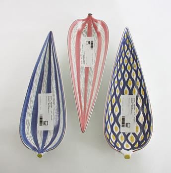 SKÅLFAT, 3 st, fajans, Stig Lindberg,
Studio, Gustavsberg.