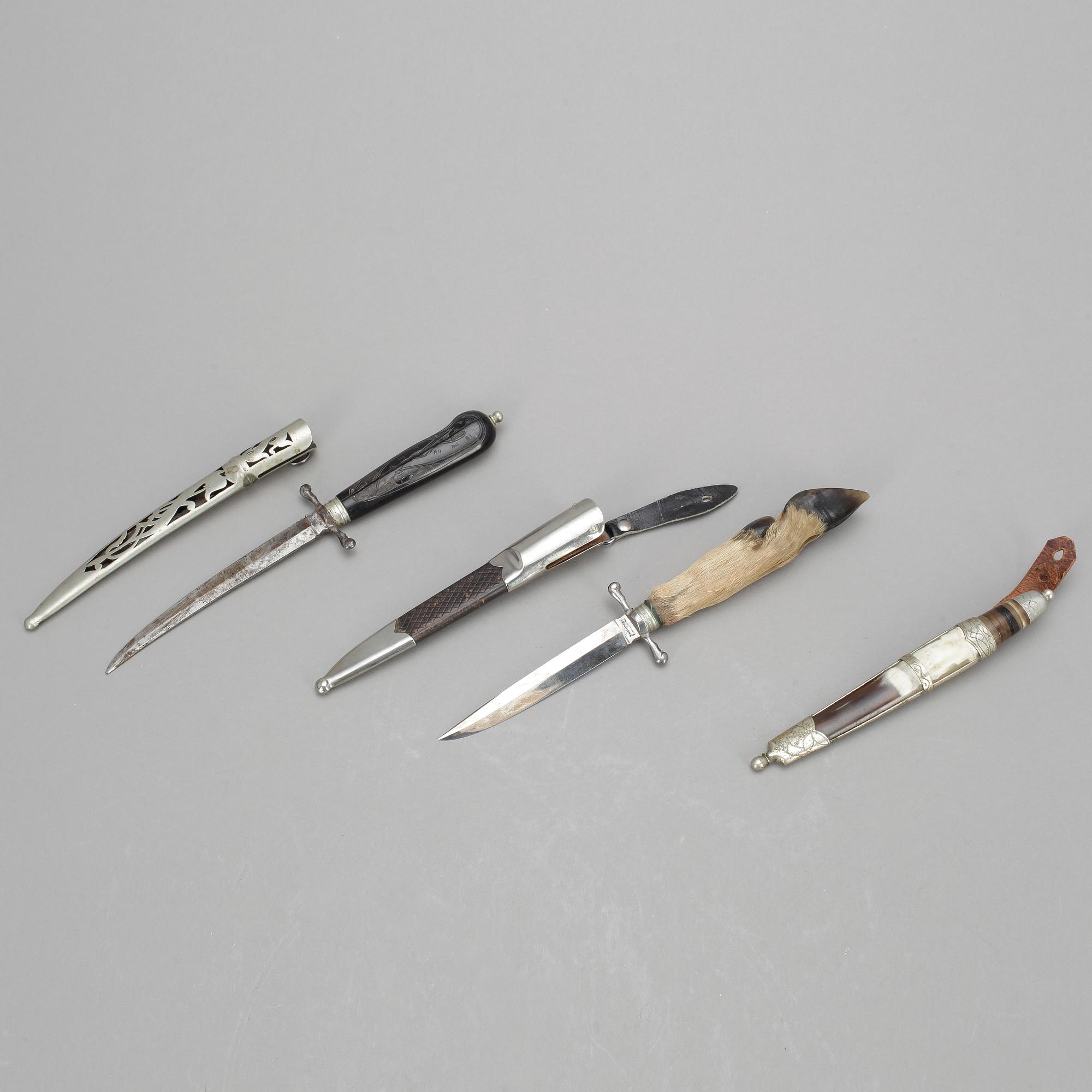 KNIVAR, 3 st, 1900-tal.