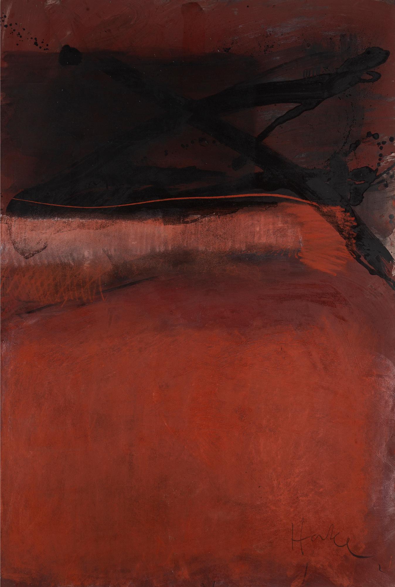 CLAES HAKE, mixed media, signed.