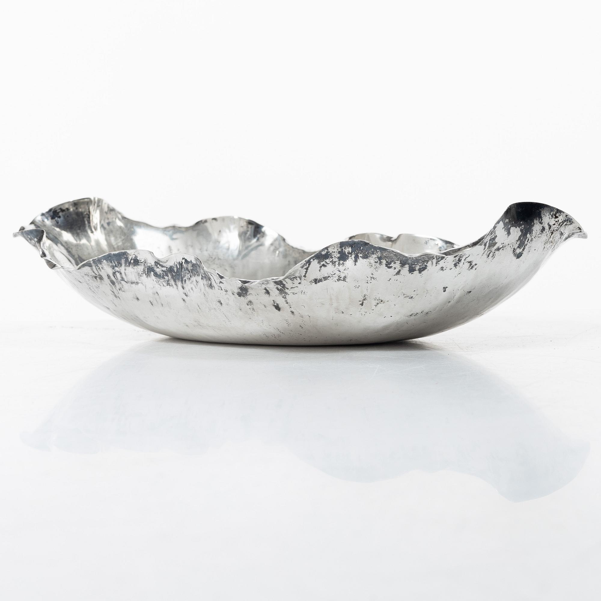 Bowl, silver, Italy, mid-20th century.