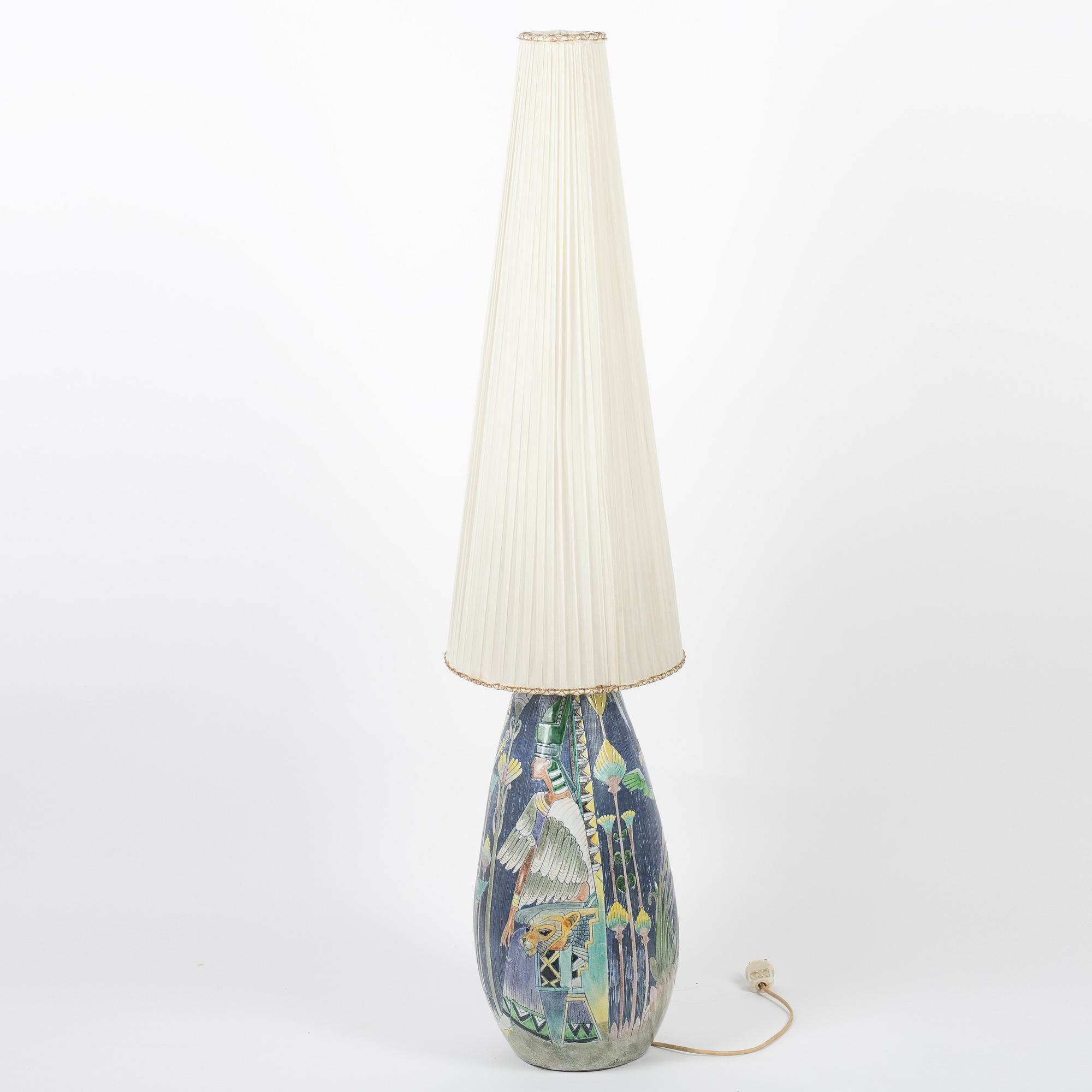 Marian Zawadzki, a floor light, Tilgmans Keramik, dated 1956.