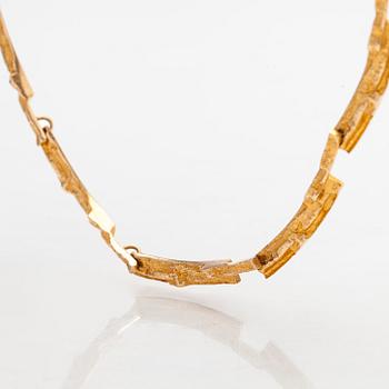Björn Weckström, kaulakoru, "Tundra", 14K kultaa. Lapponia 1970.