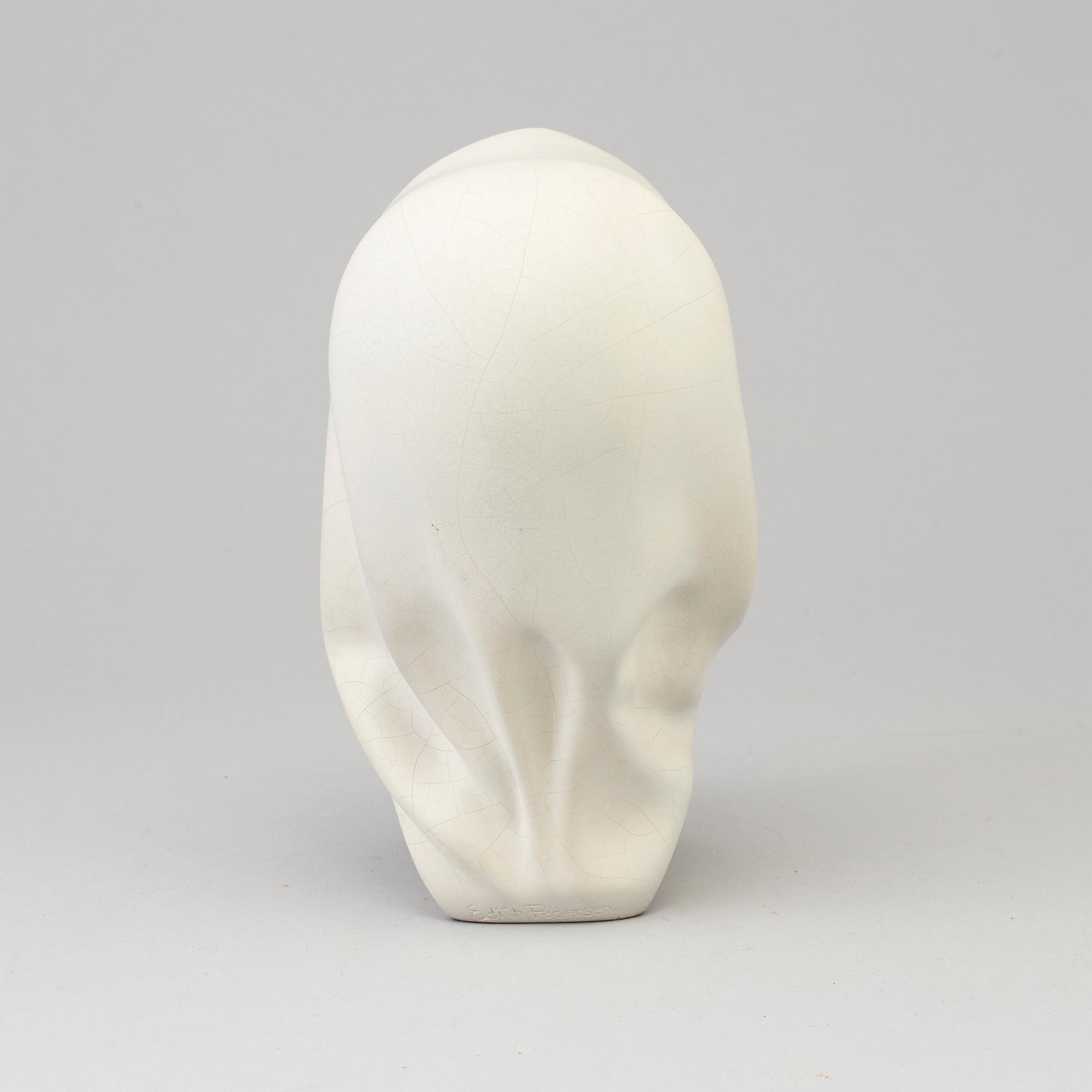 UNKNOWN ARTIST, pottery sculpture, signed Edith Pedersen, Denmark, 1960s.
