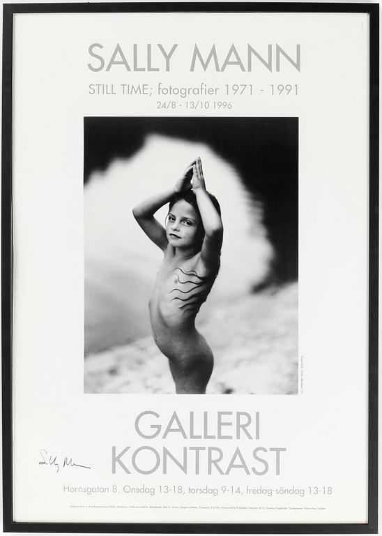 UTSTÄLLNINGSAFFISCH, Sally Mann, signerad, 1996.