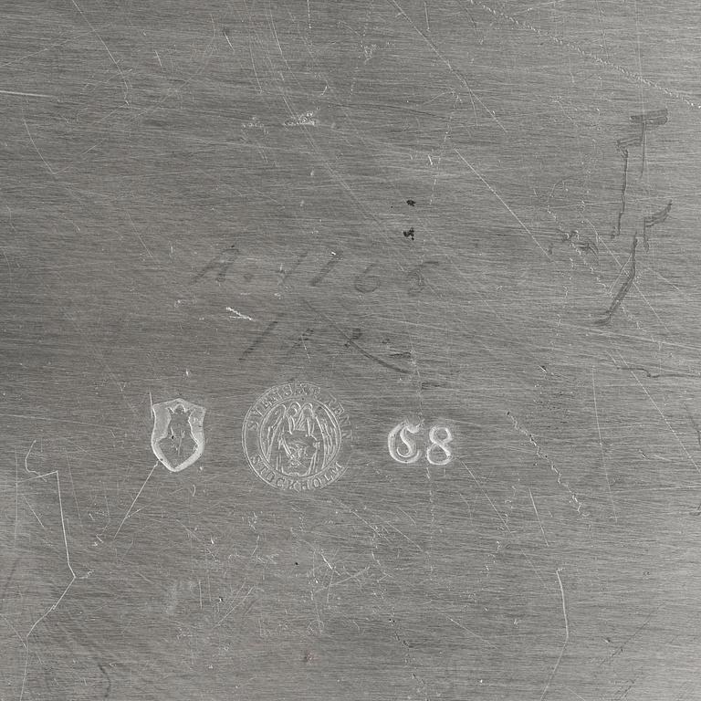 Anna Petrus, spegel, tenn, Firma Svenskt Tenn, Stockholm 1929, variant av modell 322.