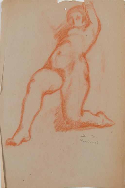 Santeri Salokivi, Studies of  Women Nudes, 5 pcs.