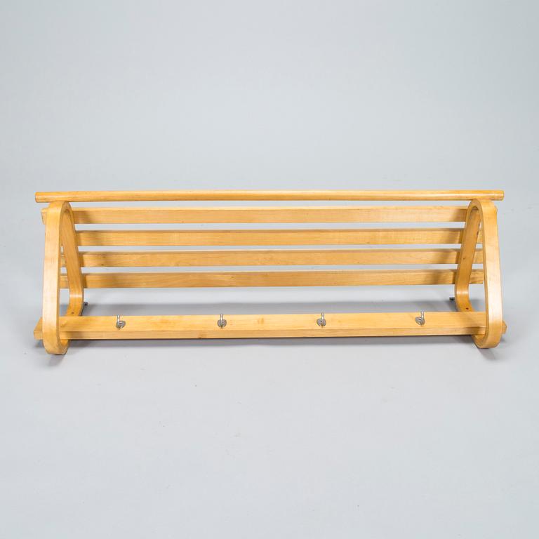 Alvar Aalto, hatthylla/ klädhängare, modell 109, Artek, 1960-70-tal.