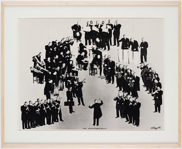Renato Ranaldi, photo collage, signed and dated 1971.