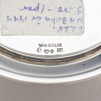 A pair of silver candlesticks, mark of W.A. Bolin, Stockholm 1944.