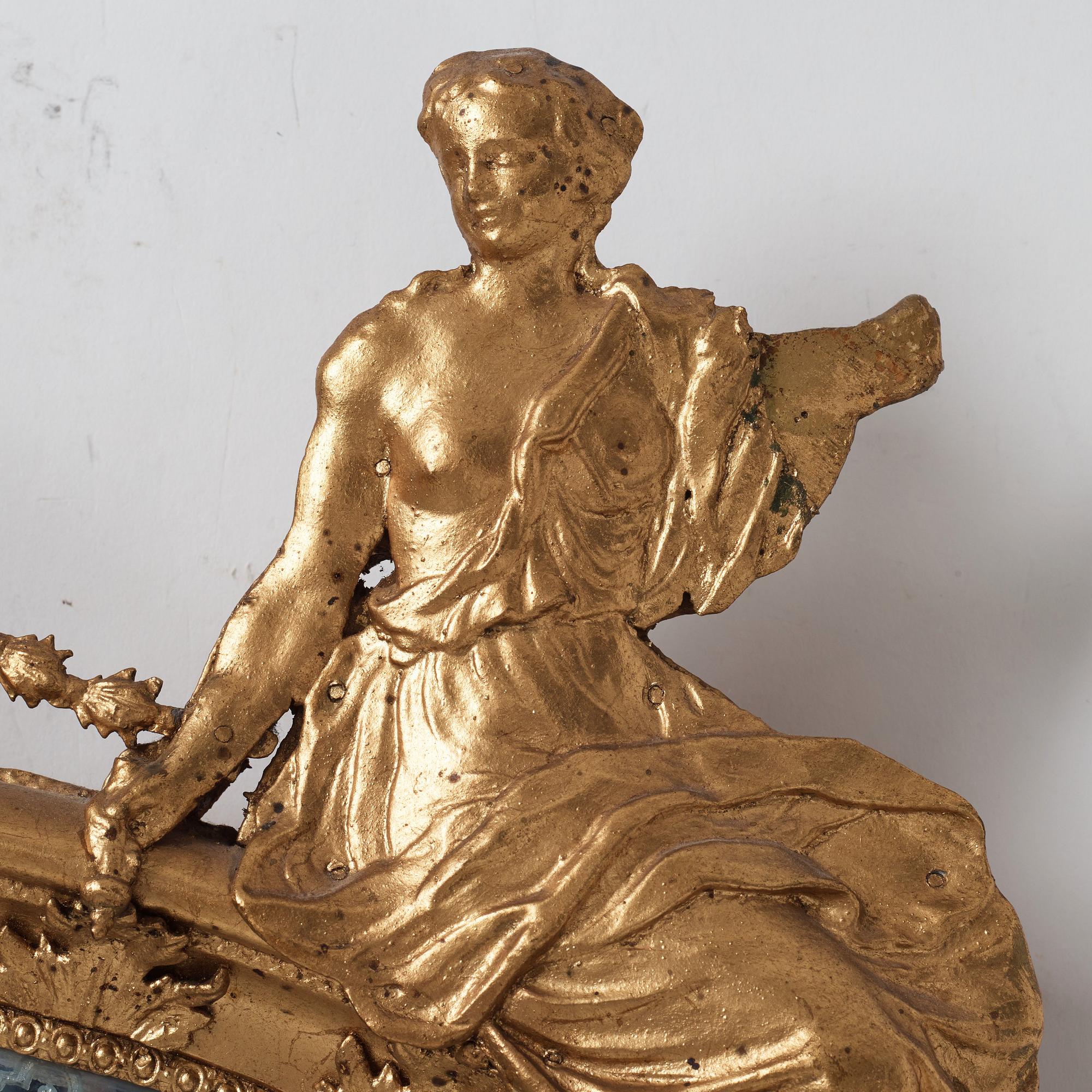 A Swedish Baroque mirror by Burchardt Precht (active in Stockholm 1674-1738).