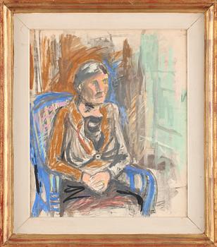 ERIC HALLSTRÖM, blandteknik, osign.