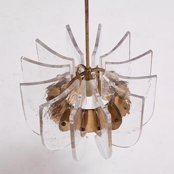 Ingeborg Lundin, a rare ceiling lamp model "DD 1907", Orrefors, 1960s.