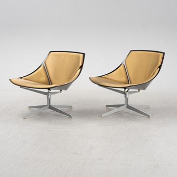 Jurgen Laub & Markus Jehs, a pair of 'JL10' easy chairs, Fritz Hansen, Denmark, 2008.