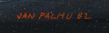 Jan Palmu, 'Tre persikor i sidoljus'.