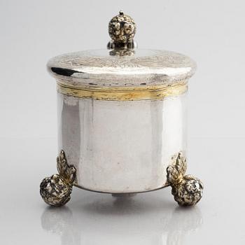 A Swedish 17th century parcel-gilt silver tankard, mark of Arvid Falck (active 1667-1691), Stockholm before 1689.