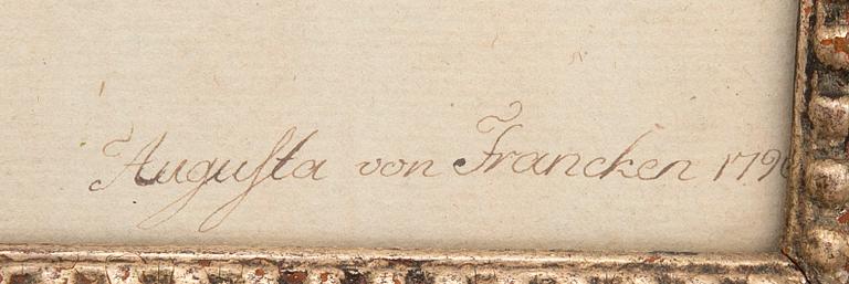 Augusta von Francken, still life, studies, 1796.