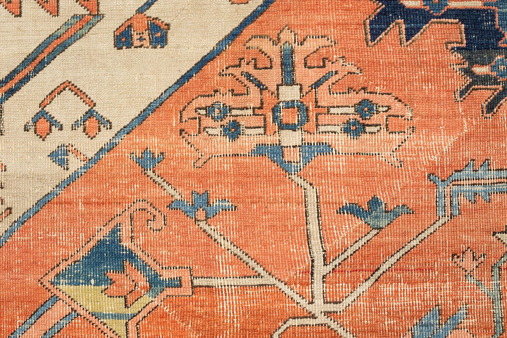 A carpet, an antique Heriz, ca 469,5-471 x 300-309,5 cm.