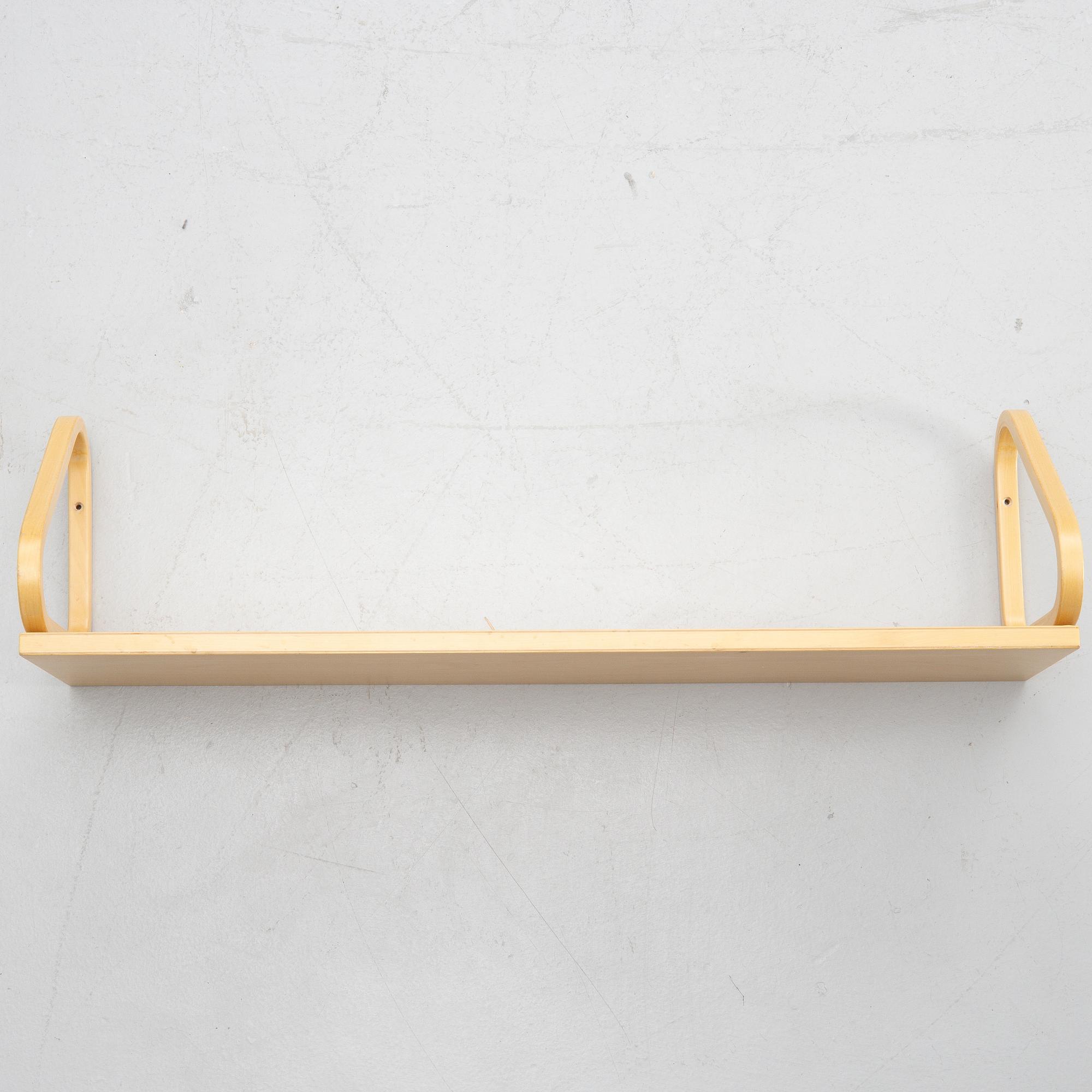 Alvar Aalto,a model 112B wall shelf, Artek, Finland.