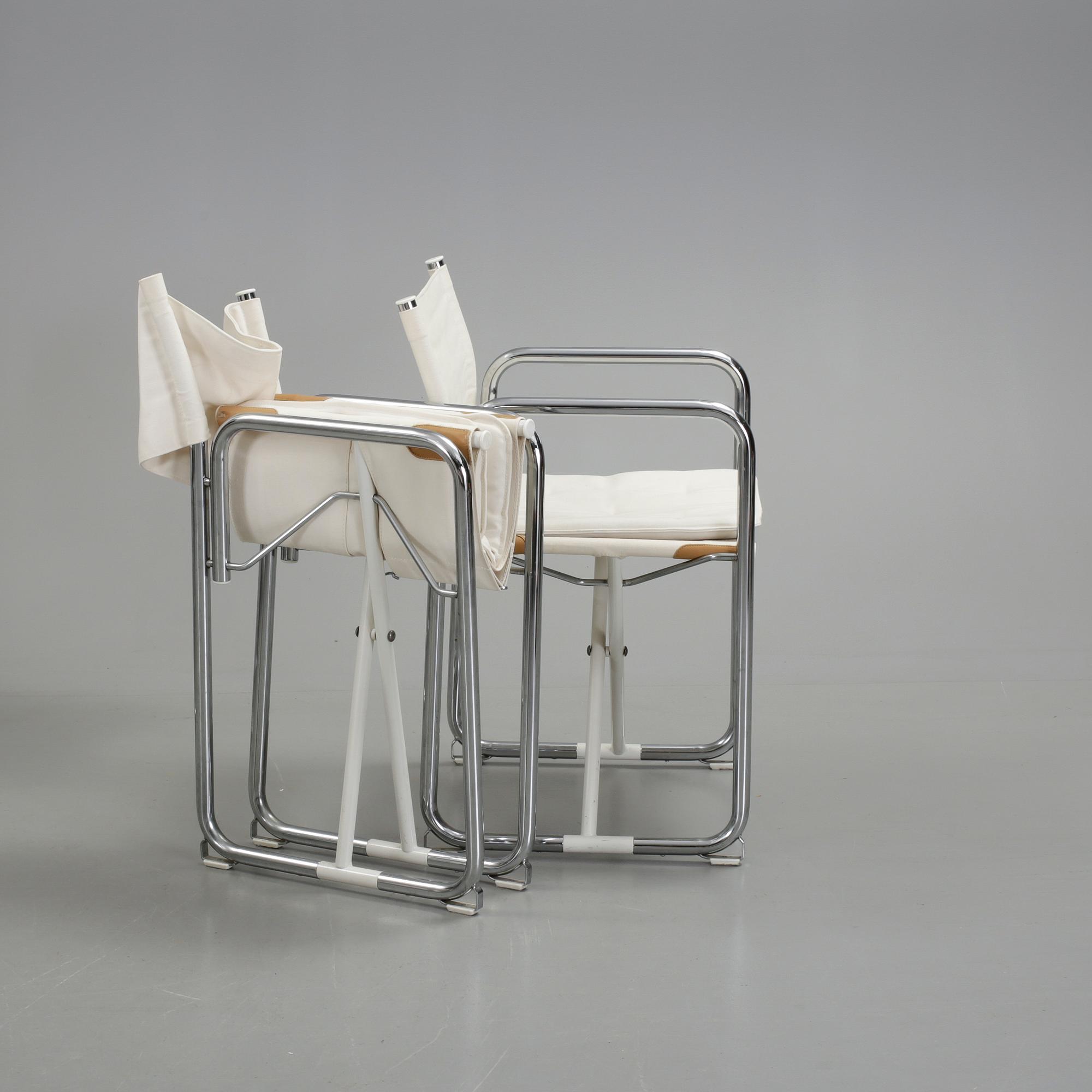 REGISSÖRSSTOLAR, 4 st, "X75-2" Börje Lindau och Bo Lindekrantz för Lammhults, 1900-talets andra hälft.