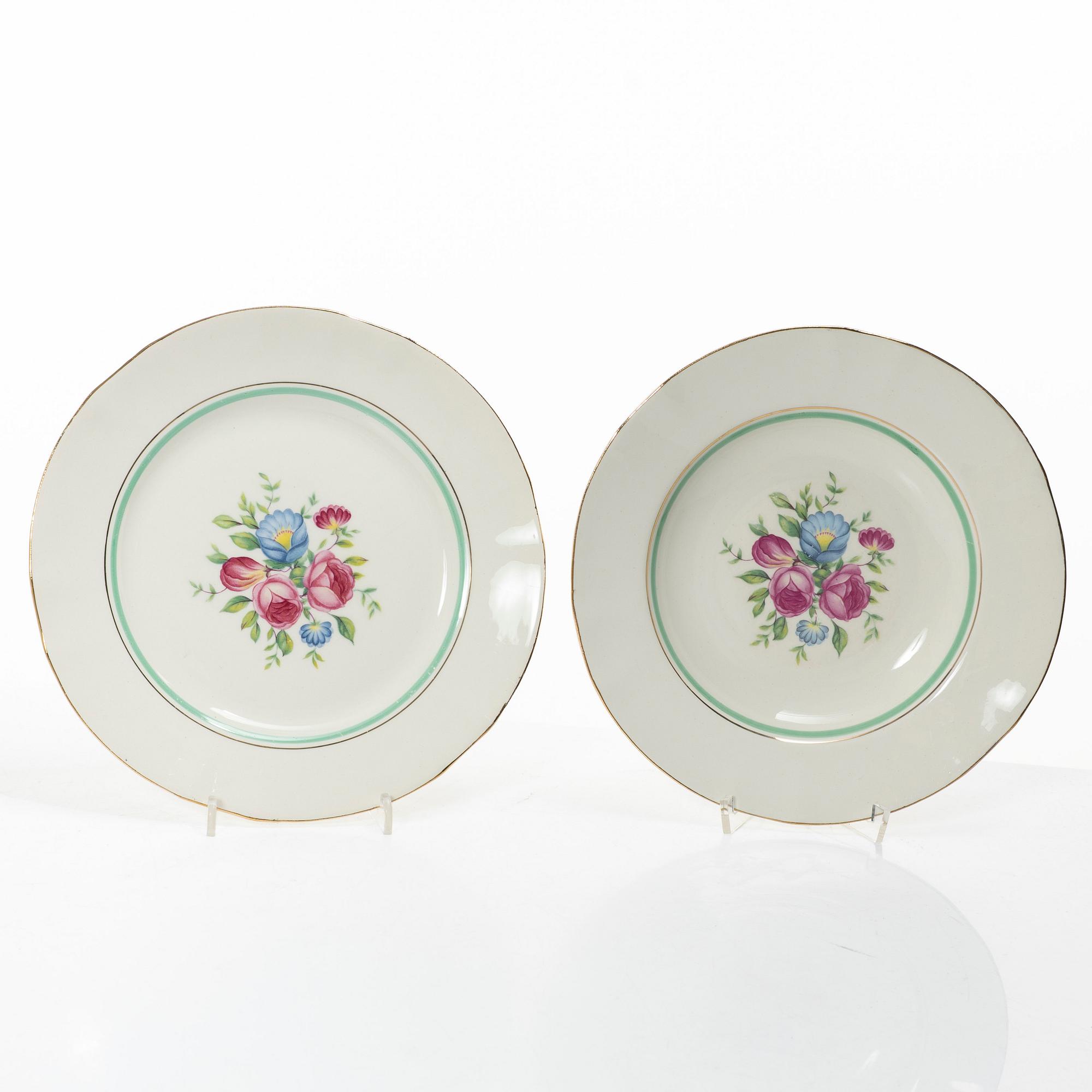 Arabia, matservis, 80 delar, porslin, "Tellervo", i produktion 1949-1958.