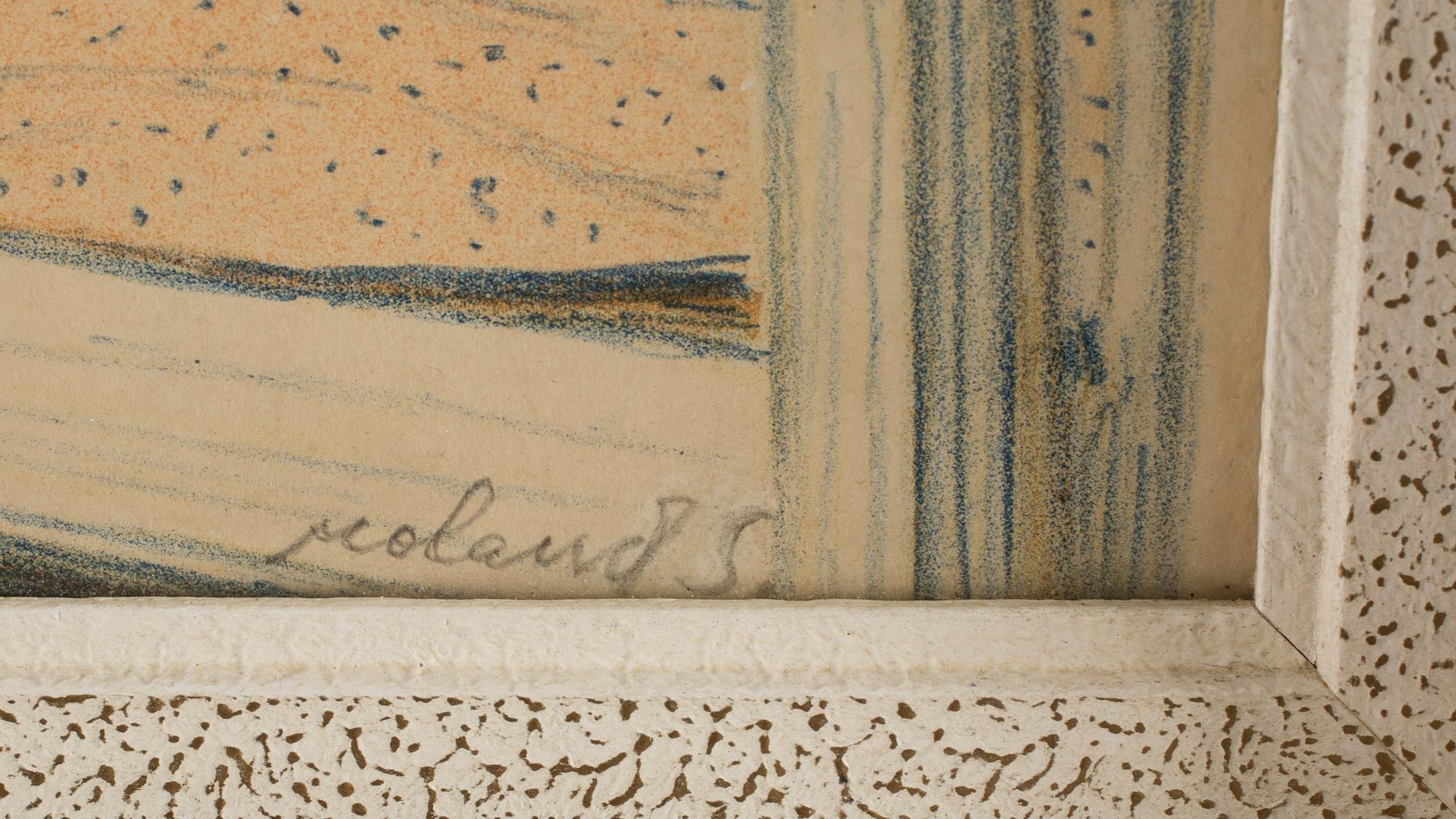 ROLAND SVENSSON, krita på papper, signerad.