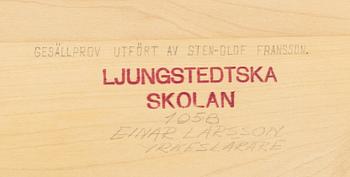 A walnut cabinet by cabinetmaker Sten-Olof Fransson, Linköping 1958.