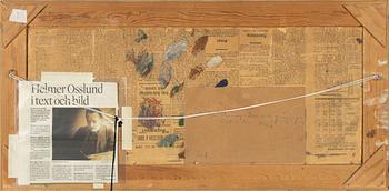 Helmer Osslund, oil on grease proof paper/paper-panel, signed below the frame (left).