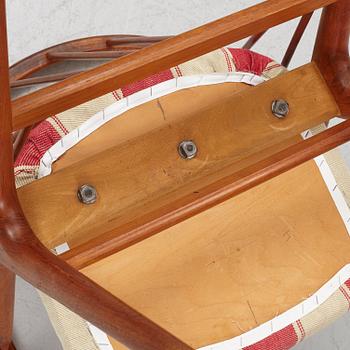 Helge Sibast, 4 armchairs, "No 8", Denmark, second half of the 20th century.