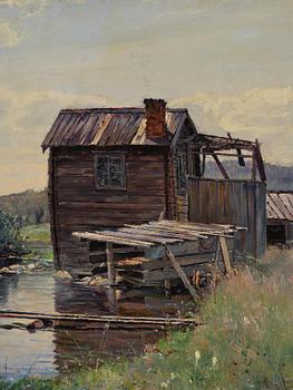 Carl Johansson, "Strandparti i middagsbelysning" ("Beach scene in midday light").