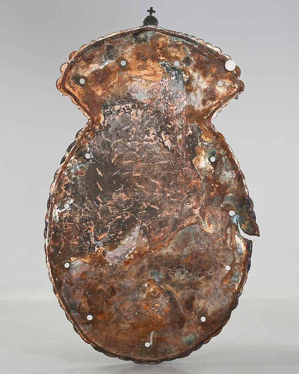 SKÖLD, mässing, Kungliga sjöfartsstyrelsen, 1800/1900-tal.