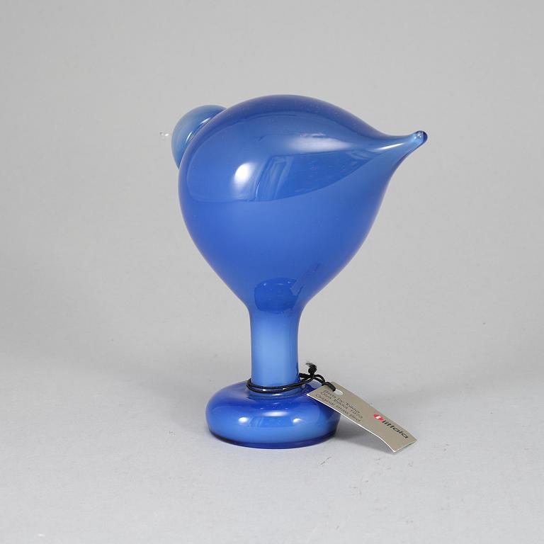 OIVA TOIKKA, a glass bird, Summer Stint (Suvisirri), signed O. Toikka, Nuutajärvi, 2007.