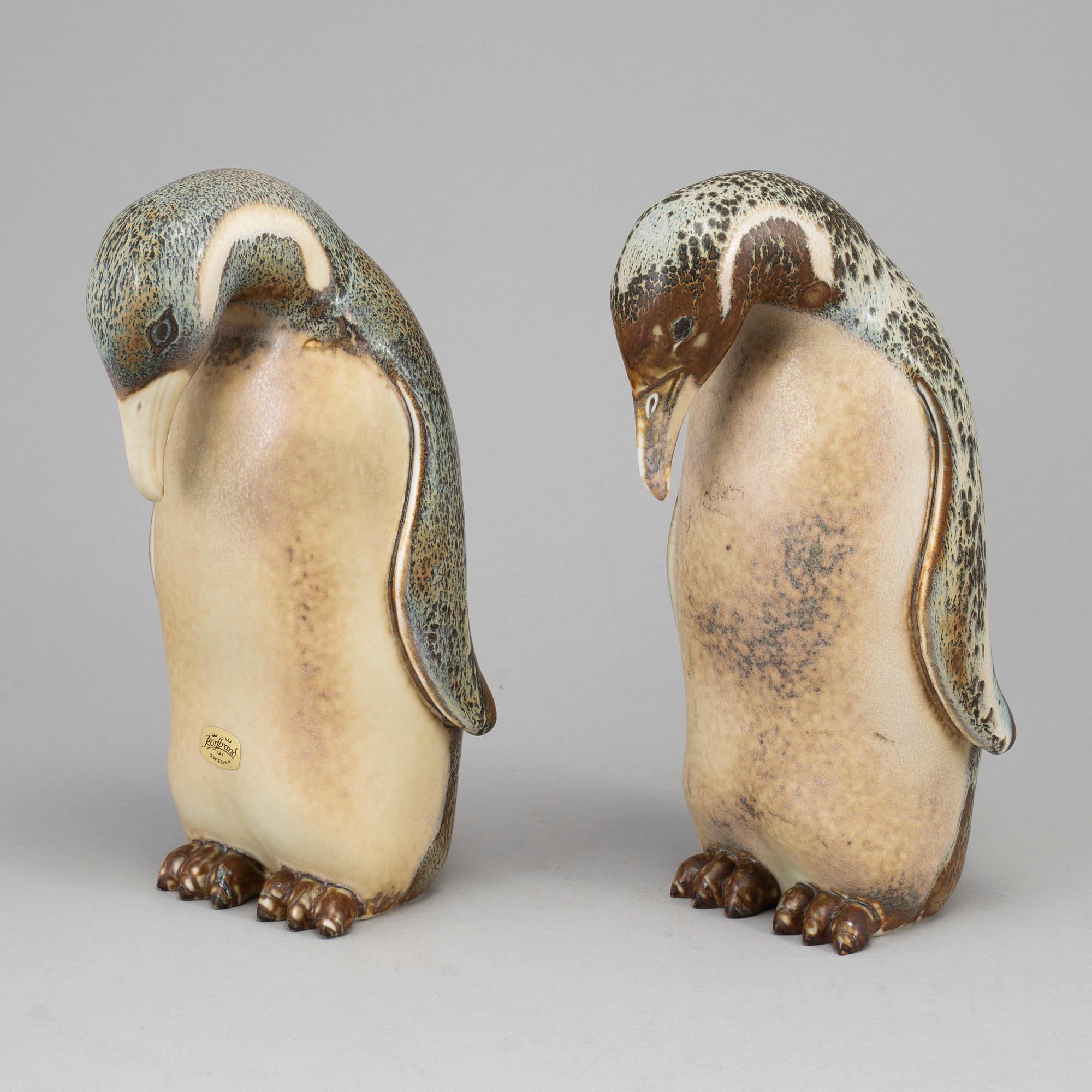 GUNNAR NYLUND, figuriner, 2 st, stengods, Rörstrand.