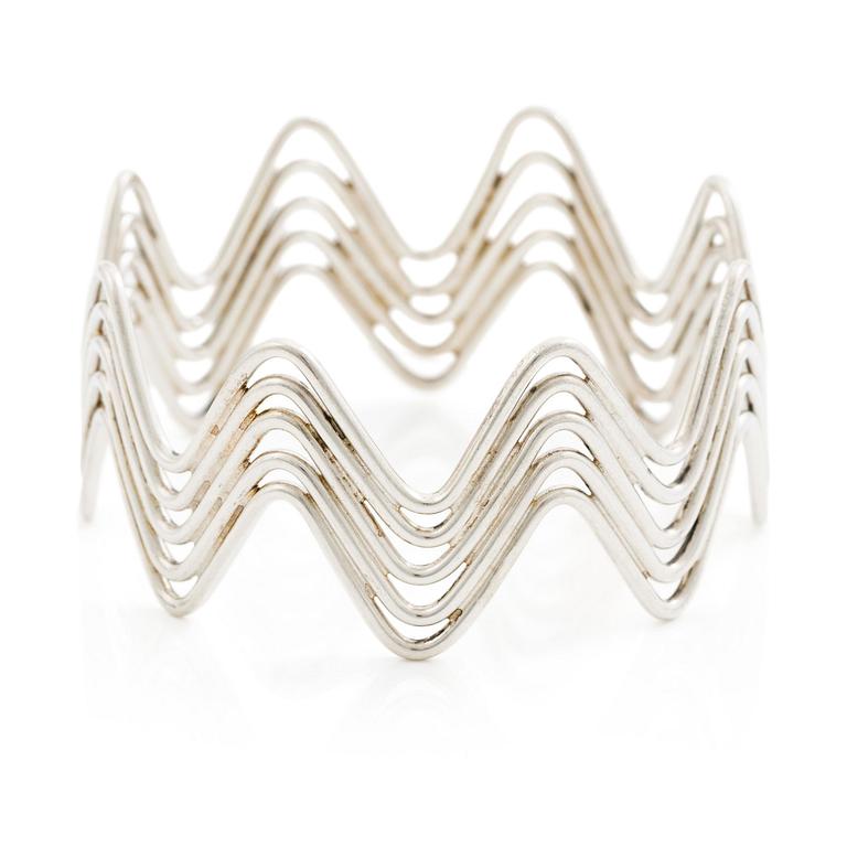 Bent Knudsen, armring, silver, ca 1960-tal.
