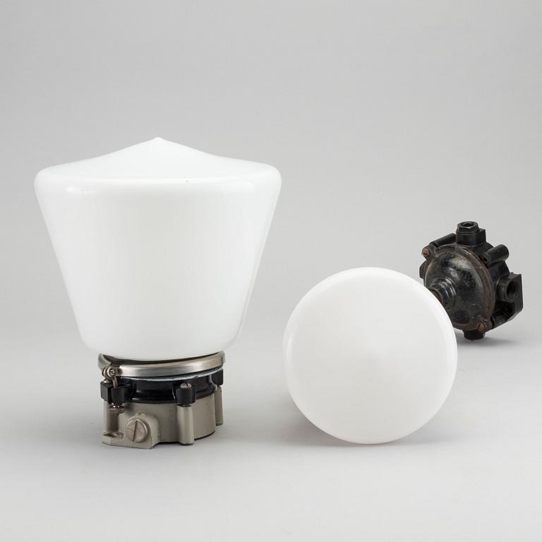 TAKLAMPA och VÄGGLAMPA Sieverts Kabelverk 1930-tal.