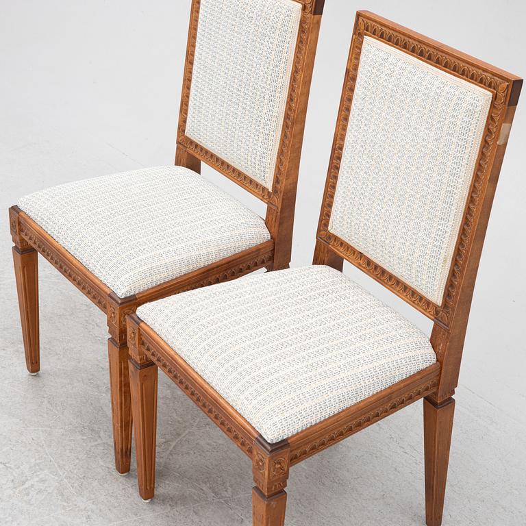 A set of ten Gustavian style chairs, Taseruds möbler, Sweden 2010.