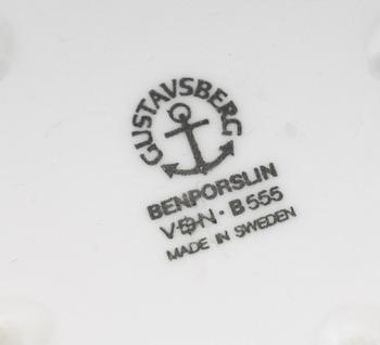 SERVISPORSLIN, 36 delar, benporslin, "Gunnar", Gunnar Wennerberg, Gustavsberg.