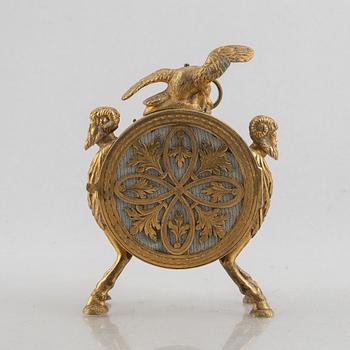 An Austrian Empire ormolu 'pendule d'officer", Vienna, circa 1800.
