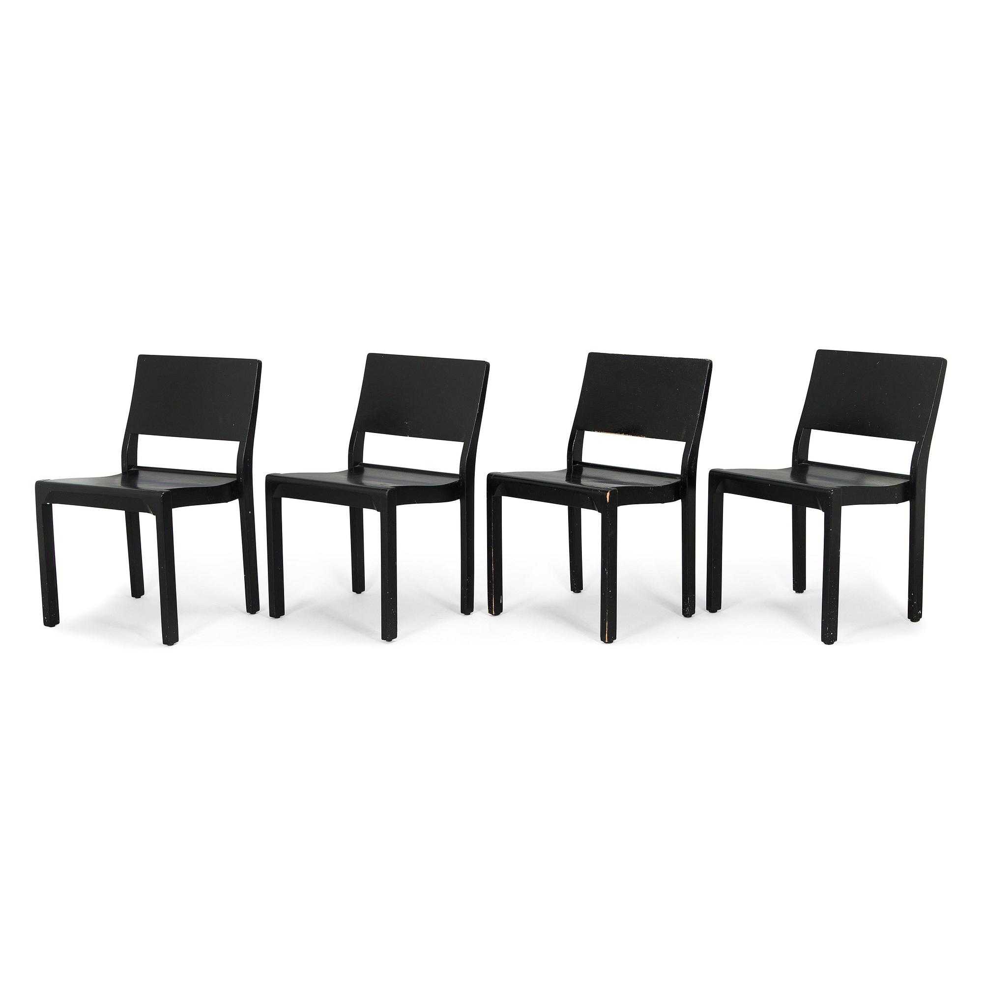 Alvar Aalto, stolar, 4 st modell 611 O.Y. Huonekalu- ja Rakennustyötehdas A.B. 1930-talets början.