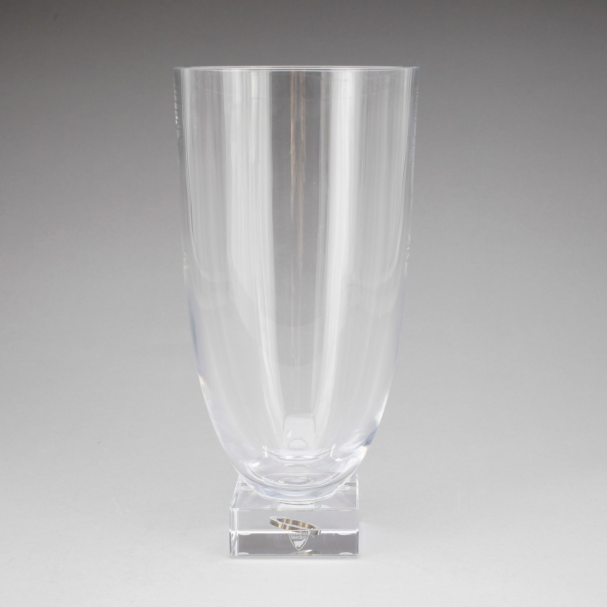 VAS, glas med silverring, "Endless" Efva Attling, 1900/2000-tal.