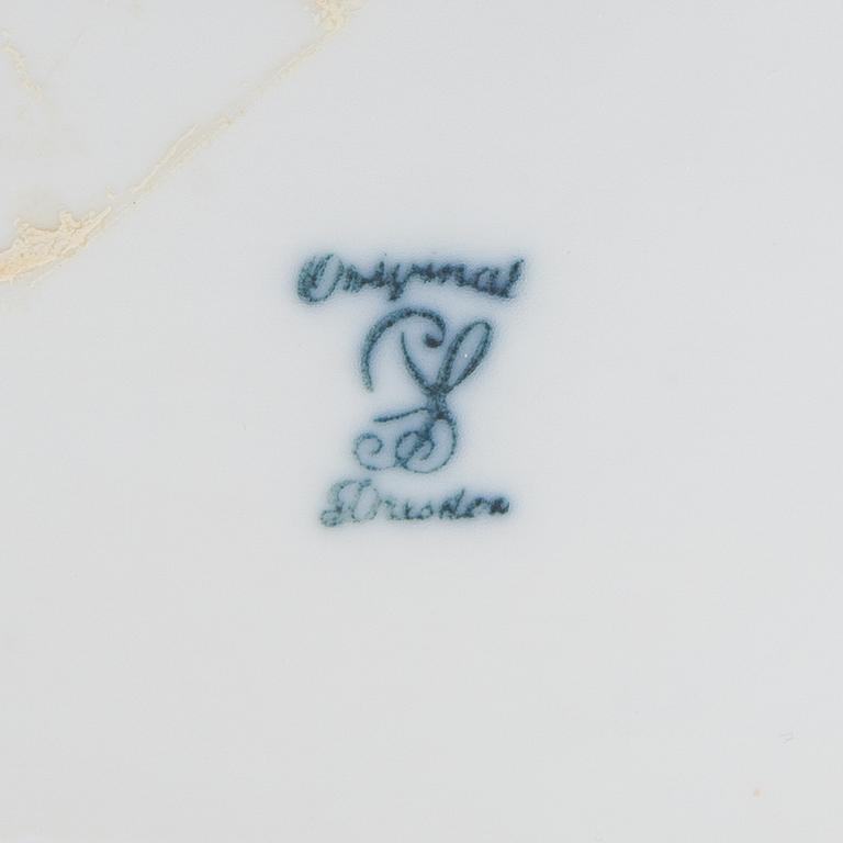 Cup on foot Rococo style Dresden first half of the 20th century porcelain.