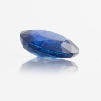 A loose sapphire.