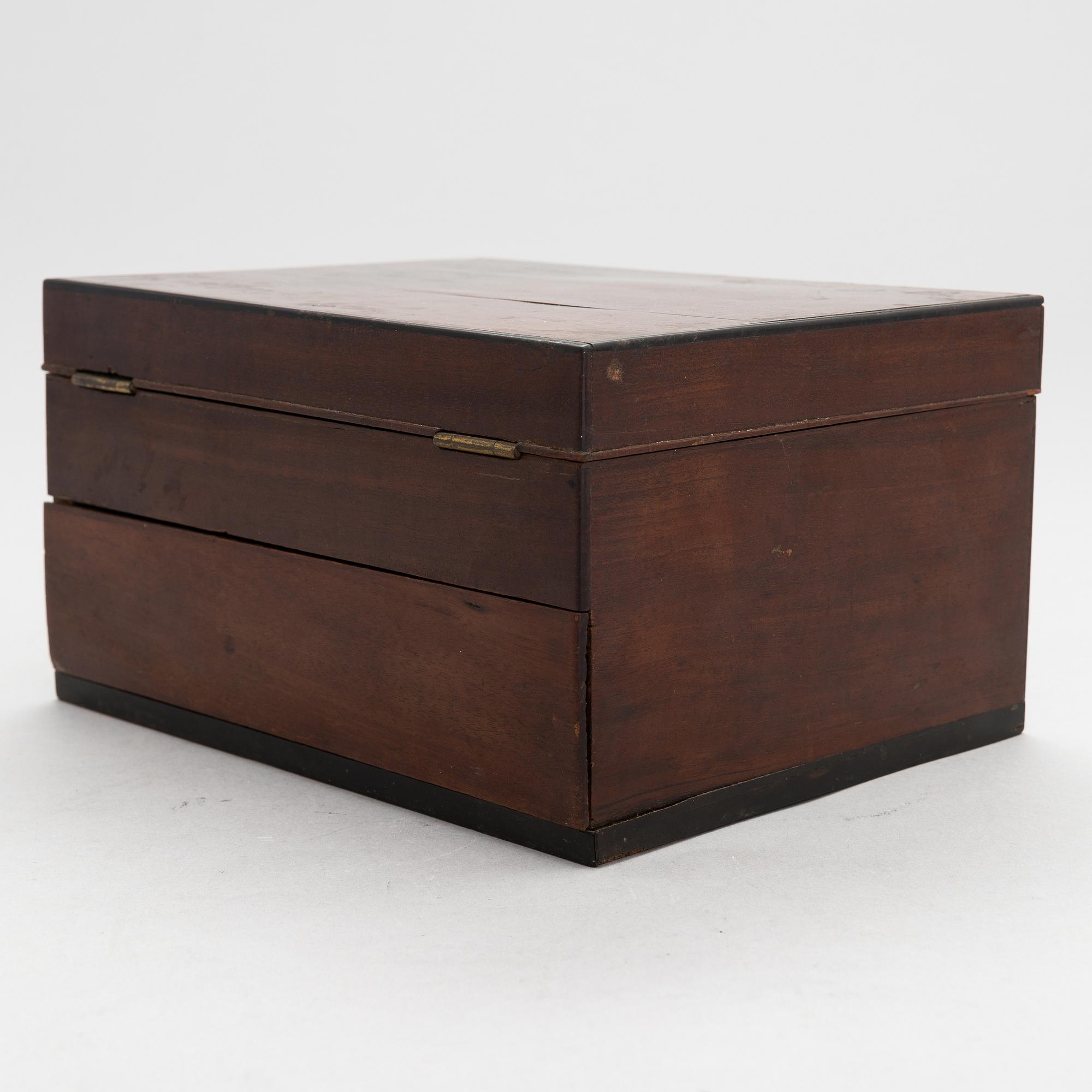 Läkemedelslåda, 1800-talets mitt.