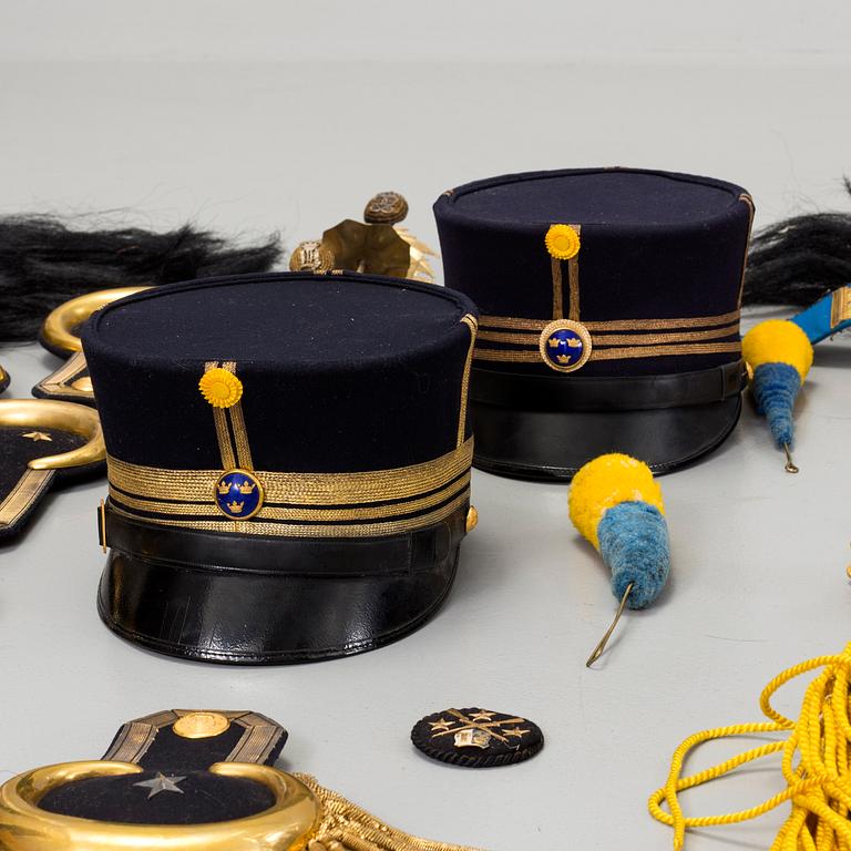 A Swedish military uniform with accessories, for officer Norrbottens Regemente I19.