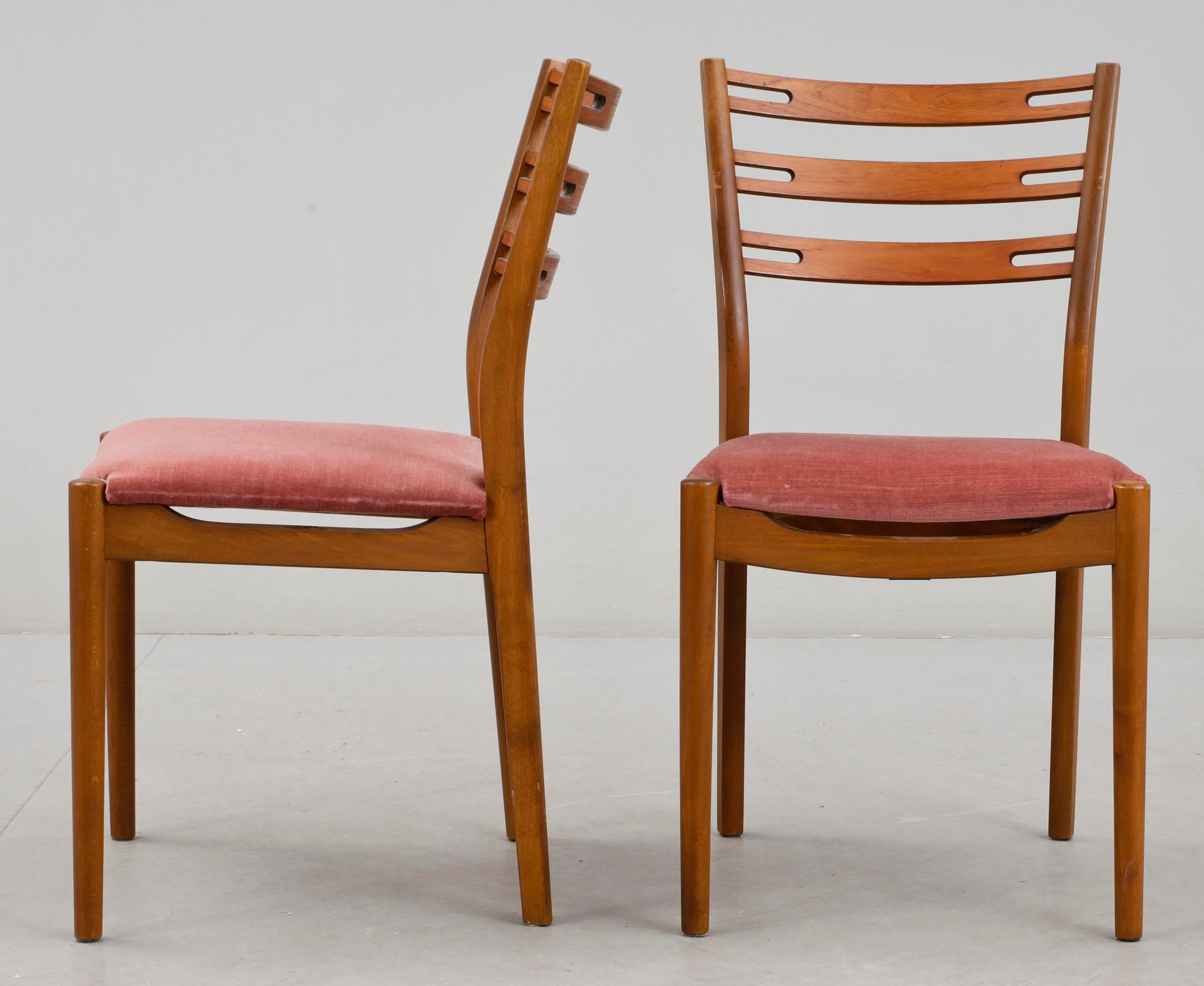 STOLAR, 4 st, Sibast Furniture, Danmark, 1900-talets mitt.