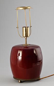 BORDSLAMPA, porslin, Kina. 1900-tal.